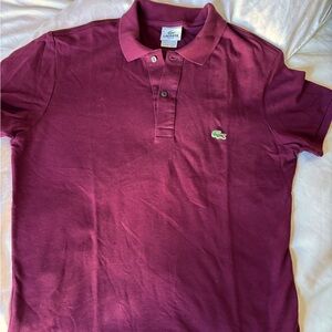 🐊🐊 Lacoste Polo Shirt Burgundy Color